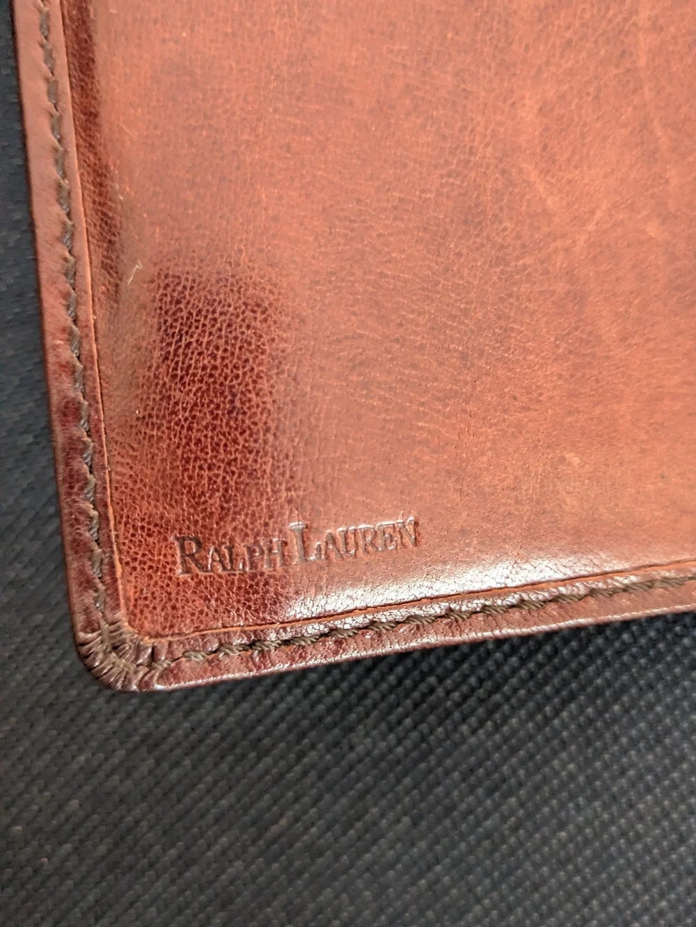 Ralph Lauren Vintage Women's Wallet (Brown Cognac Leather)